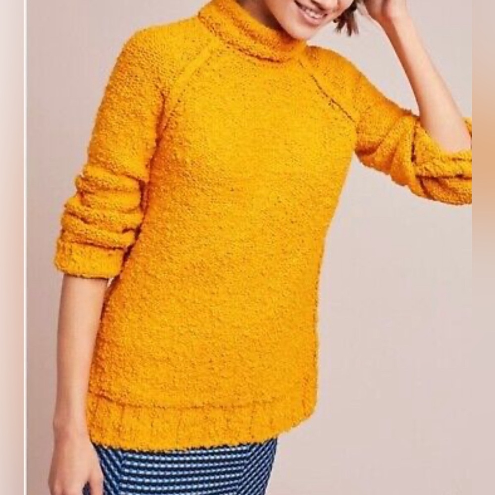 Anthropologie Moth Juliet Nubby Turtleneck Sweater